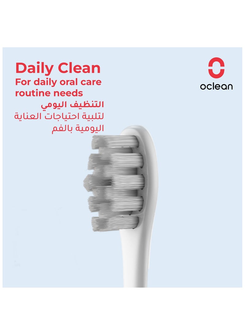 Oclean P1c13 Professional Clean Brush Head (2‑Pack) — Purple — High‑Density DuPont™ Diamond Bristles , Fits All Oclean Electric Toothbrushes - Image 4
